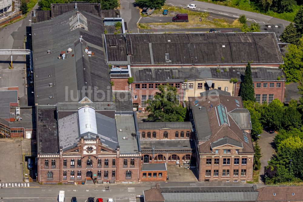 Luftaufnahme Hamm - Hammerkopfturm auf dem Gelände der Industrie- Ruine Zeche Heinrich Robert in Hamm im Bundesland Nordrhein-Westfalen, Deutschland