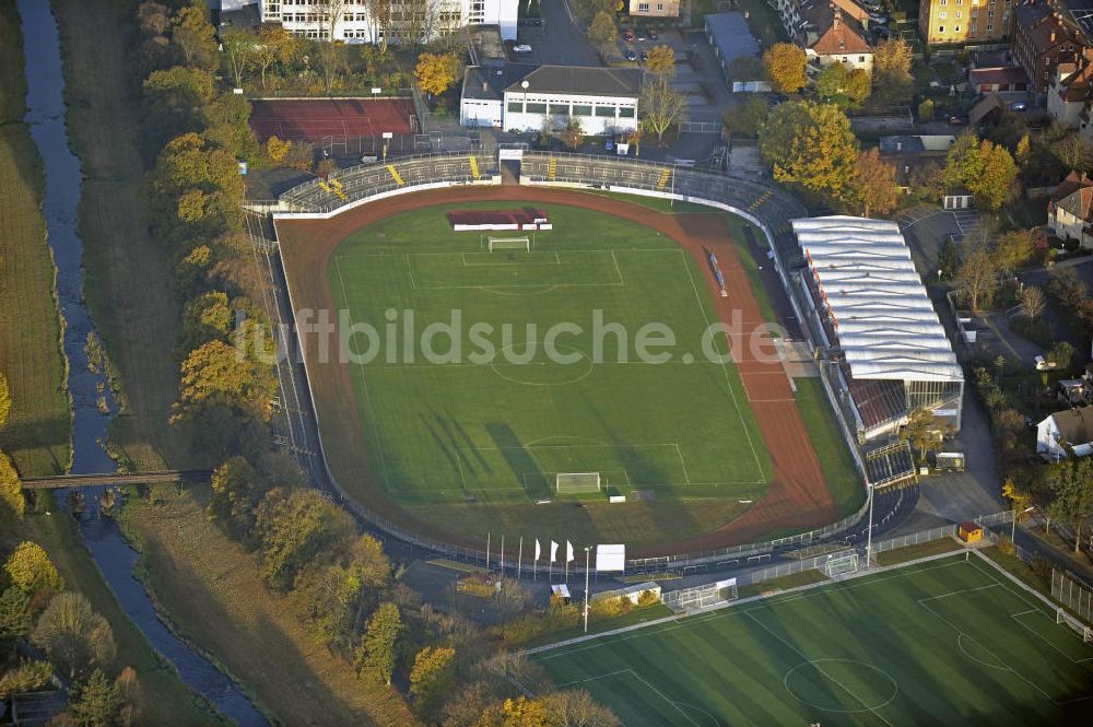 Bayreuth aus der Vogelperspektive: Hans-Walter-Wild-Stadion Bayreuth