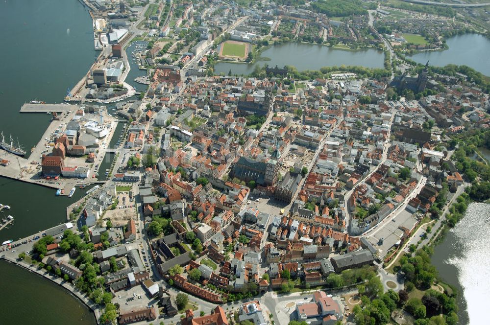 Stralsund von oben - Hansestadt Stralsund