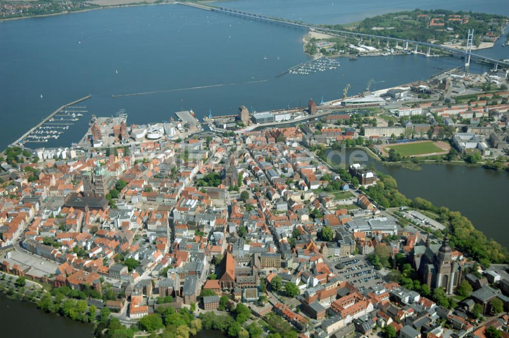 Stralsund aus der Vogelperspektive: Hansestadt Stralsund