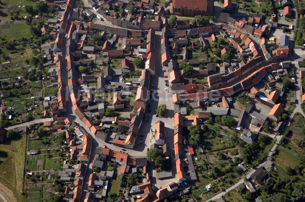 Luftbild Werben - Hansestadt Werben an der Elbe