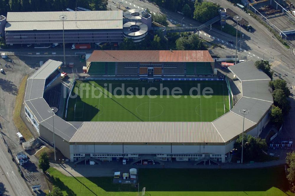 Zürich aus der Vogelperspektive: Hardturm Stadion (Zürich)