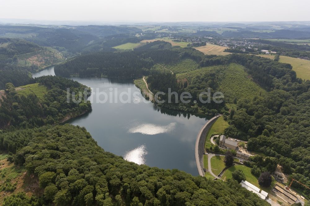 Hagen OT Haspe aus der Vogelperspektive: Hasper Talsperre im Orsteil Haspe von Hagen im Bundesland Nordrhein-Westfalen