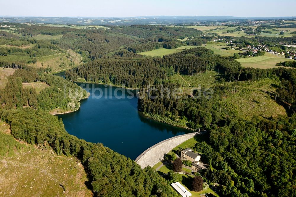 Luftbild Hagen OT Haspe - Hasper Talsperre im Ortsteil Haspe von Hagen im Bundesland Nordrhein-Westfalen