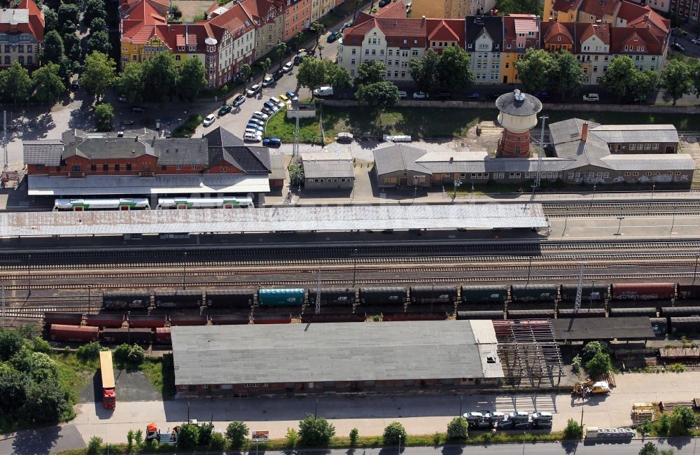 Luftbild Arnstadt - Hauptbahnhof in Arnstadt im Bundesland Thüringen