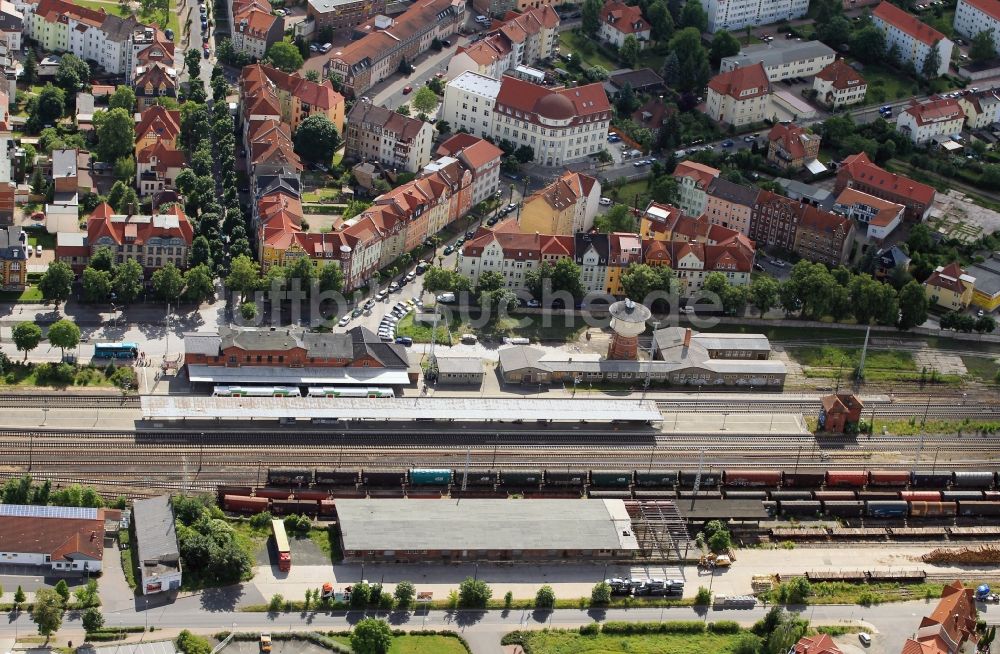 Luftaufnahme Arnstadt - Hauptbahnhof in Arnstadt im Bundesland Thüringen