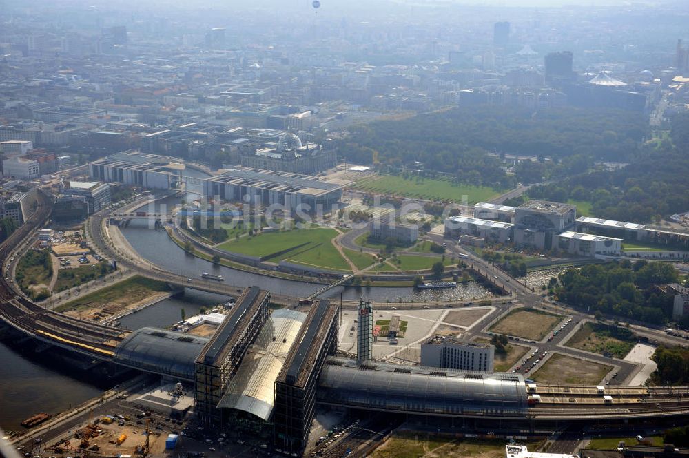 Luftbild Berlin - Hauptbahnhof Berlin