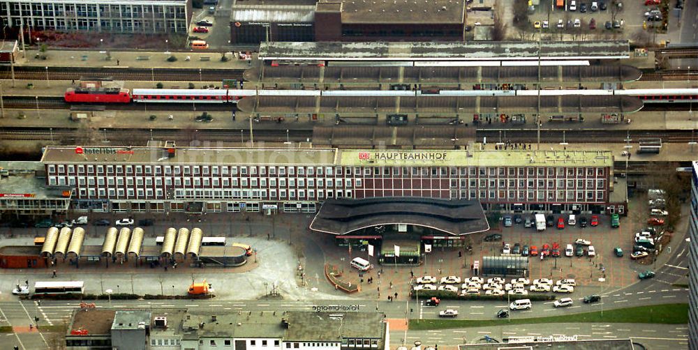 Bochum aus der Vogelperspektive: Hauptbahnhof Bochum