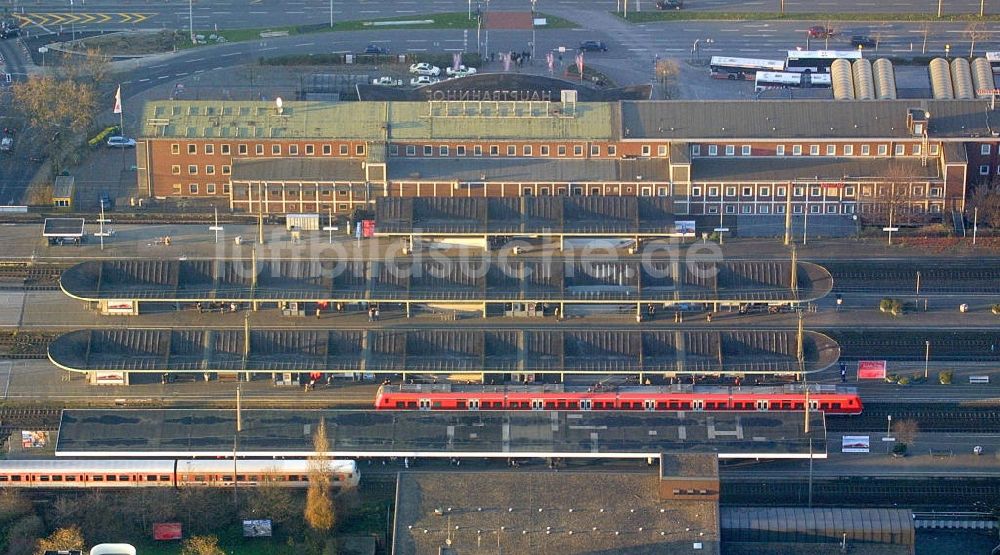 Bochum aus der Vogelperspektive: Hauptbahnhof Bochum