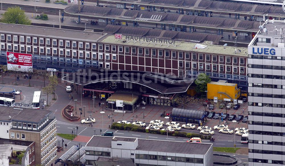 Bochum von oben - Hauptbahnhof Bochum