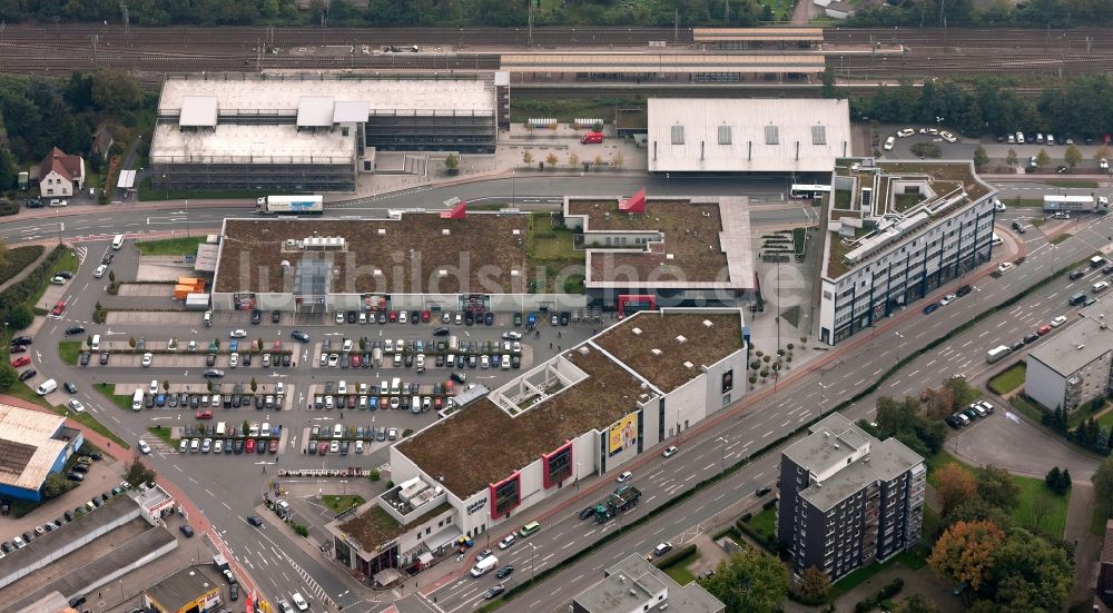 Bottrop aus der Vogelperspektive: Hauptbahnhof Bottrop im Bundesland Nordrhein-Westfalen