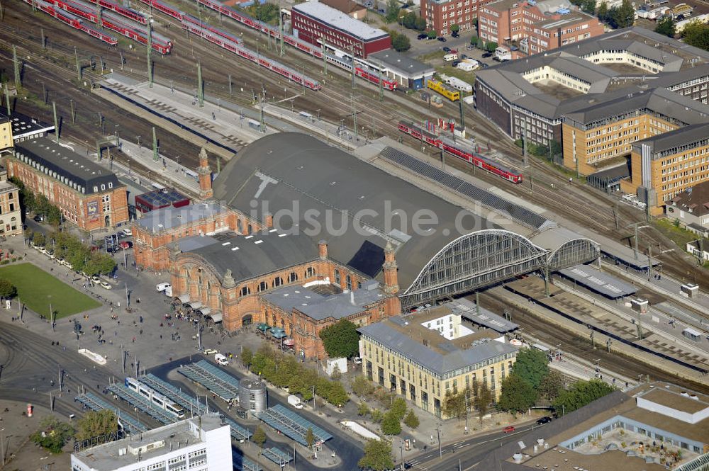 Bremen von oben - Hauptbahnhof Bremen