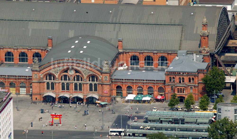 Bremen von oben - Hauptbahnhof Bremen