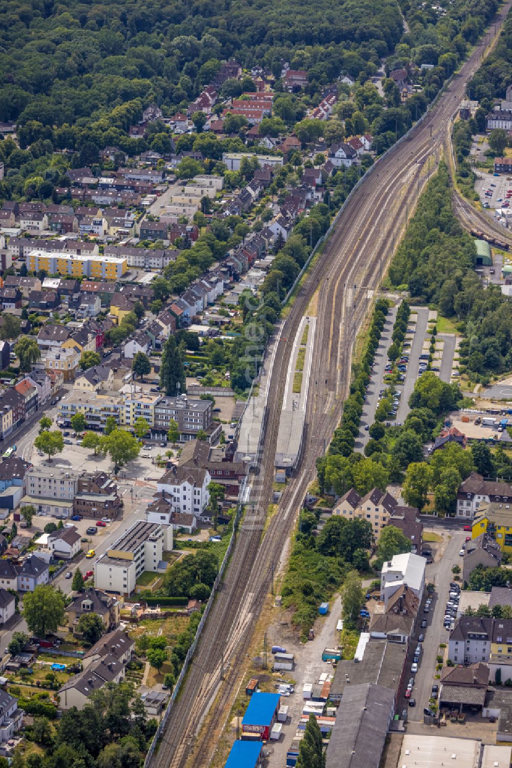 Luftbild Castrop-Rauxel - Hauptbahnhof in Castrop-Rauxel im Bundesland Nordrhein-Westfalen, Deutschland