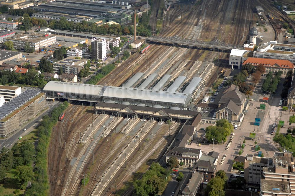 Luftbild Darmstadt - Hauptbahnhof Darmstadt