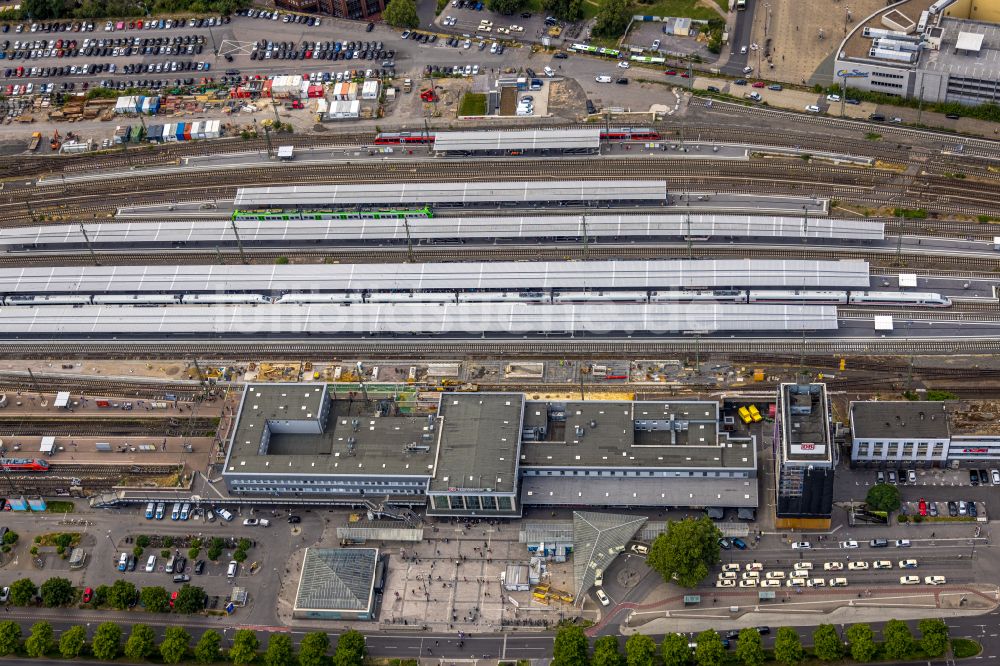 Luftbild Dortmund - Hauptbahnhof der Deutschen Bahn in Dortmund im Bundesland Nordrhein-Westfalen, Deutschland