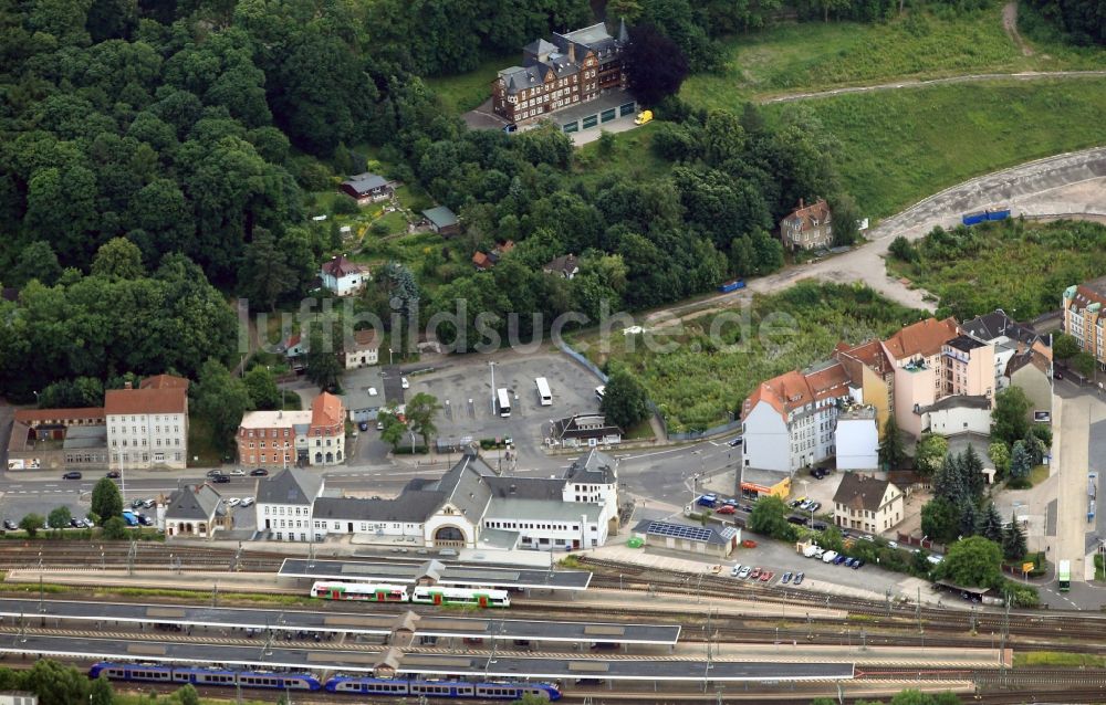 Luftaufnahme Eisenach - Hauptbahnhof Eisenach im Bundesland Thüringen