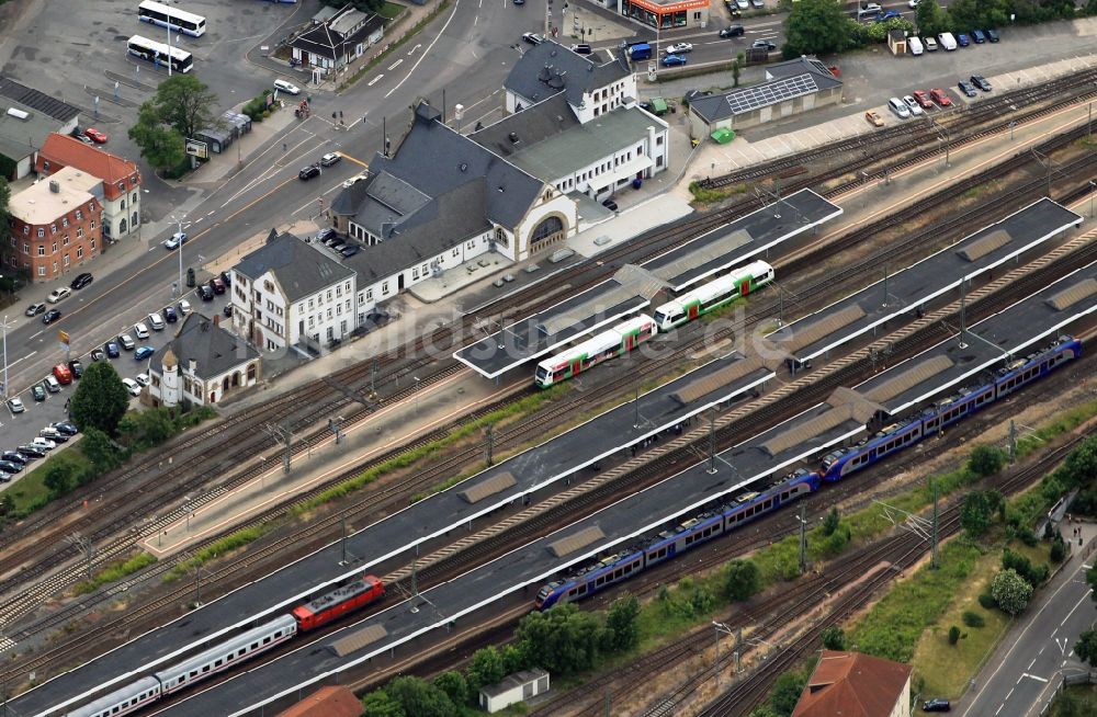 Luftaufnahme Eisenach - Hauptbahnhof Eisenach im Bundesland Thüringen