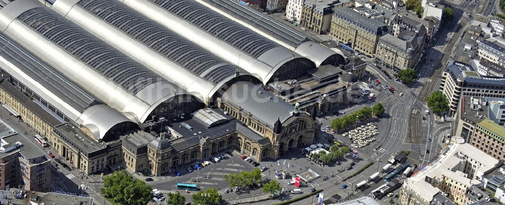 Luftaufnahme Frankfurt am Main - Hauptbahnhof Frankfurt / Main