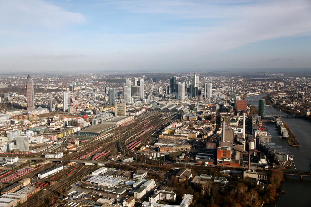 Luftbild Frankfurt am Main - Hauptbahnhof Frankfurt am Main