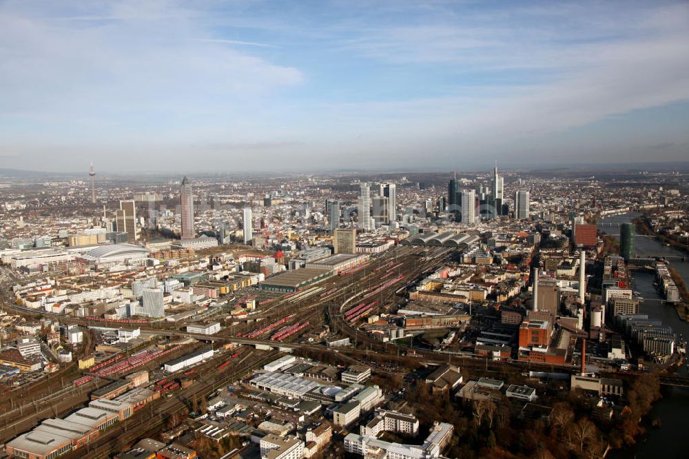 Luftaufnahme Frankfurt am Main - Hauptbahnhof Frankfurt am Main