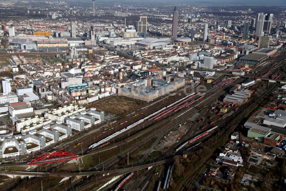 Frankfurt am Main von oben - Hauptbahnhof Frankfurt am Main