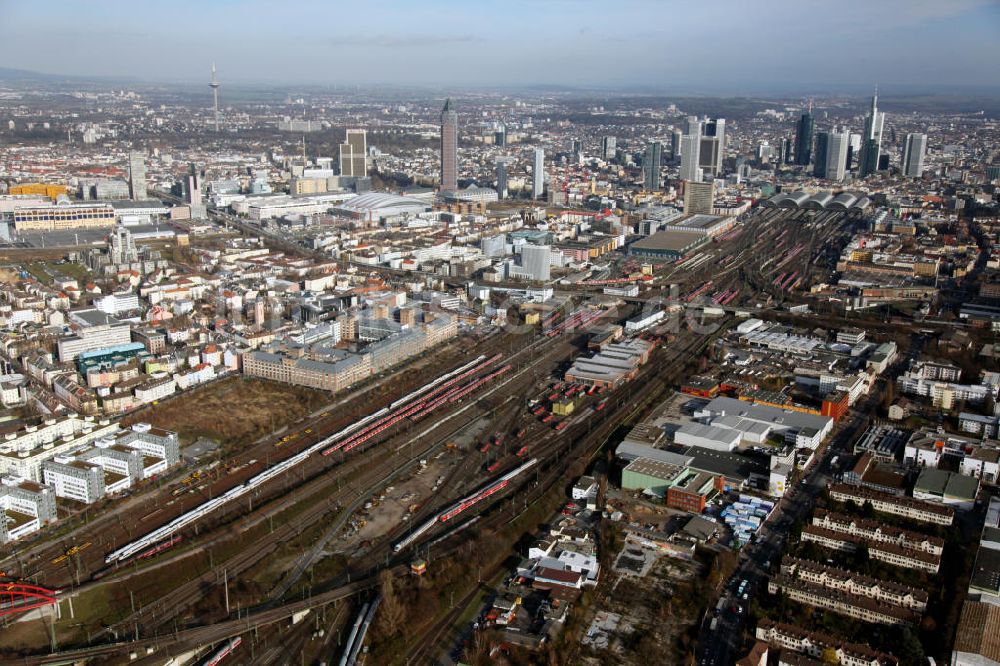 Frankfurt am Main aus der Vogelperspektive: Hauptbahnhof Frankfurt am Main