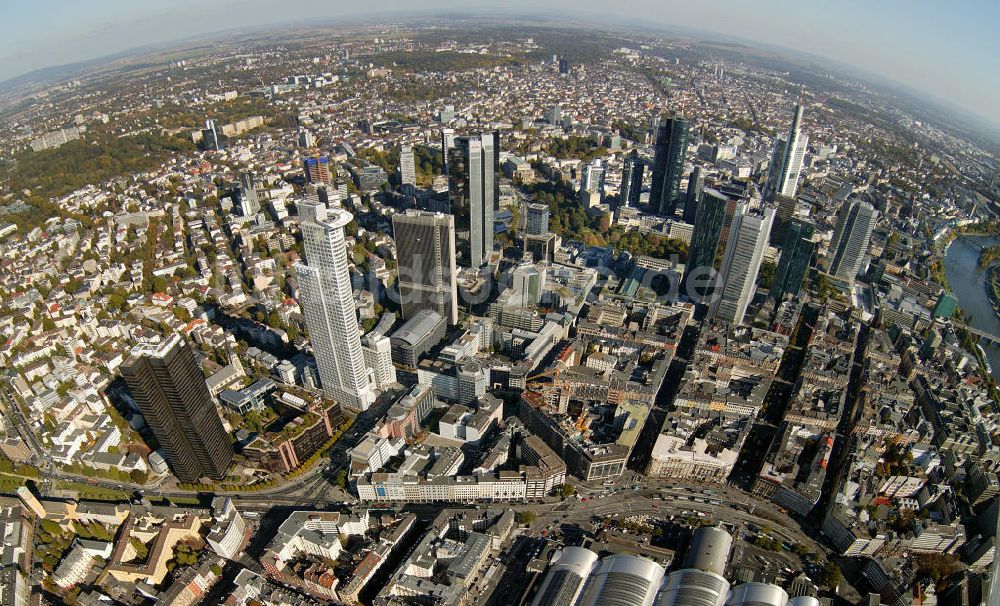 Frankfurt am Main von oben - Hauptbahnhof Frankfurt / Main