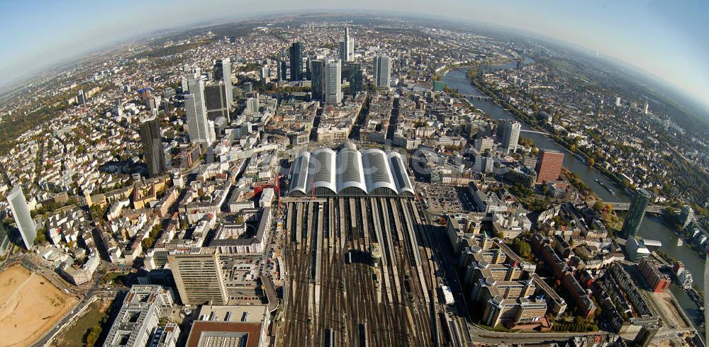 Luftaufnahme Frankfurt am Main - Hauptbahnhof Frankfurt / Main