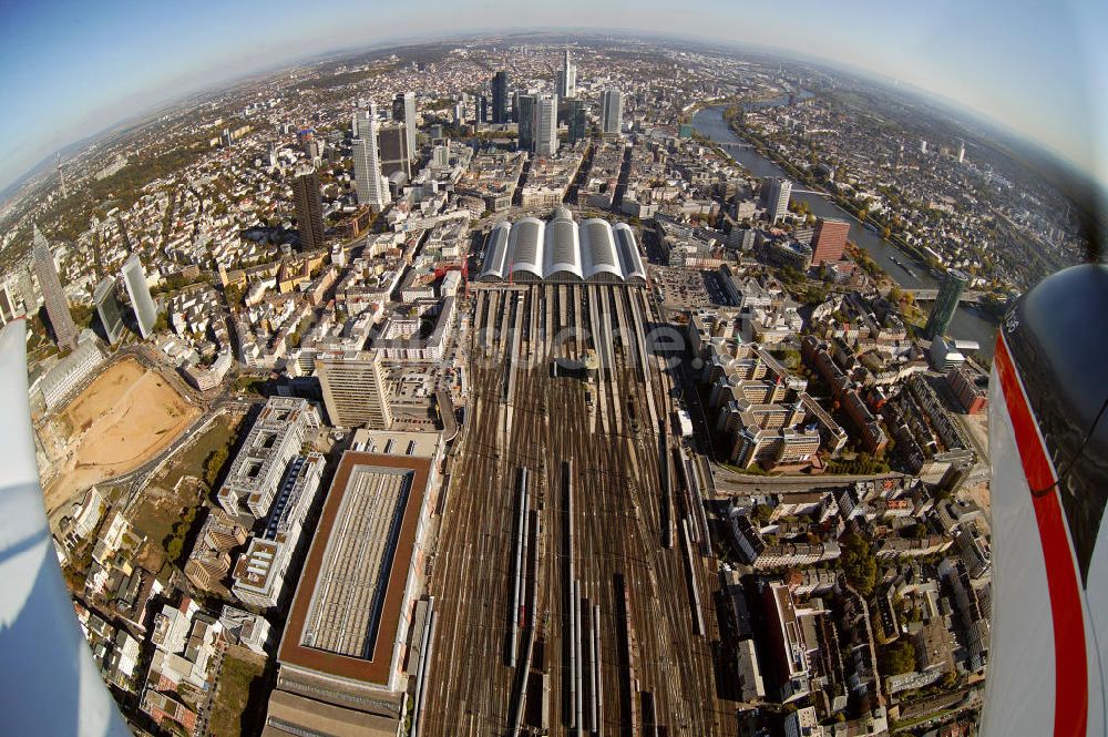 Frankfurt am Main von oben - Hauptbahnhof Frankfurt / Main