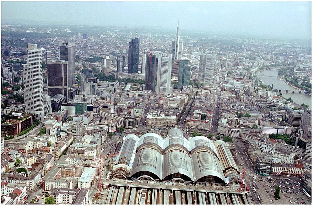 Frankfurt am Main aus der Vogelperspektive: Hauptbahnhof von Frankfurt am Main