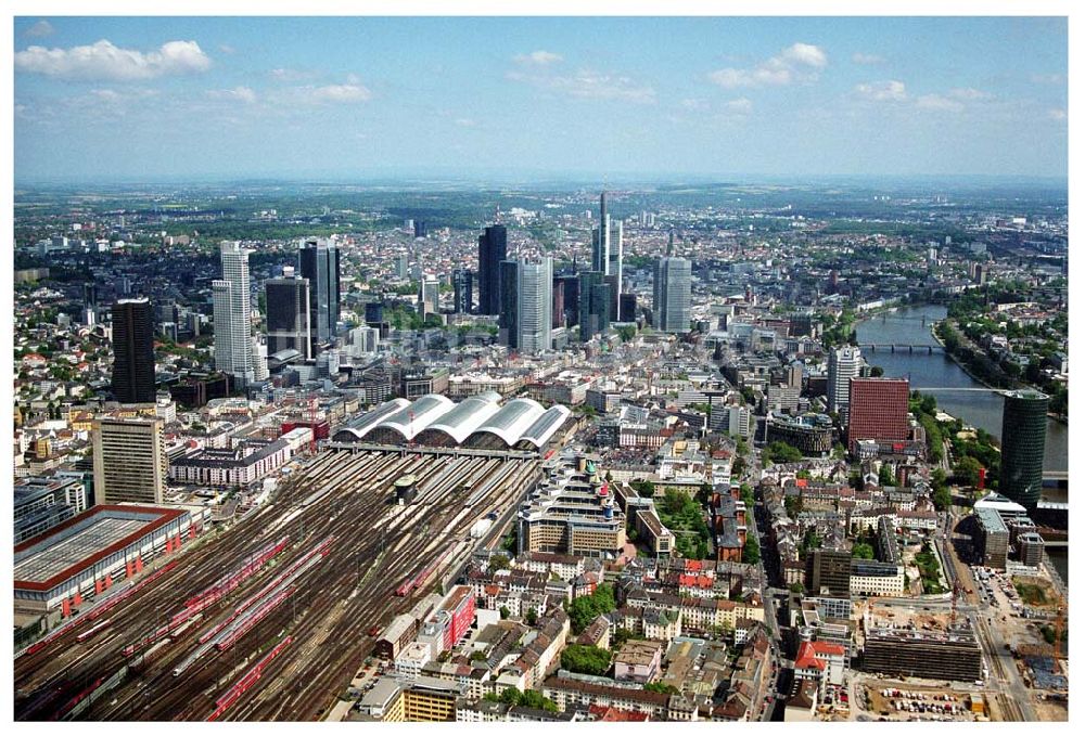 Frankfurt am Main aus der Vogelperspektive: Hauptbahnhof von Frankfurt am Main