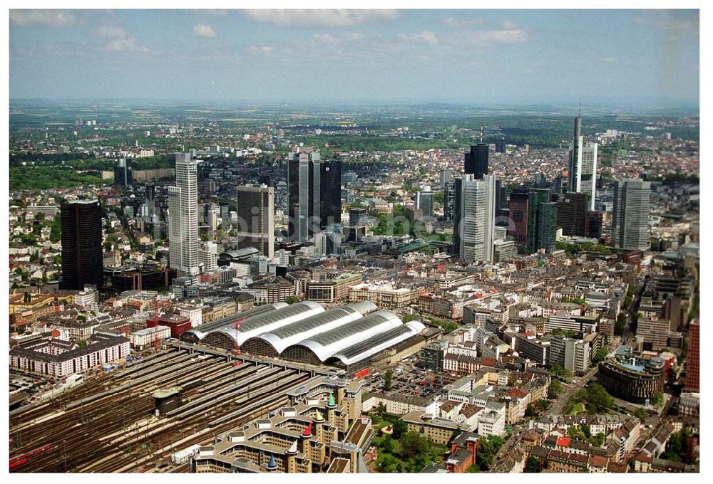 Luftbild Frankfurt am Main - Hauptbahnhof von Frankfurt am Main