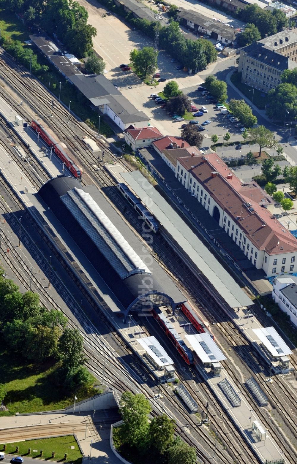 Luftbild Gera - Hauptbahnhof Gera im Bundesland Thüringen