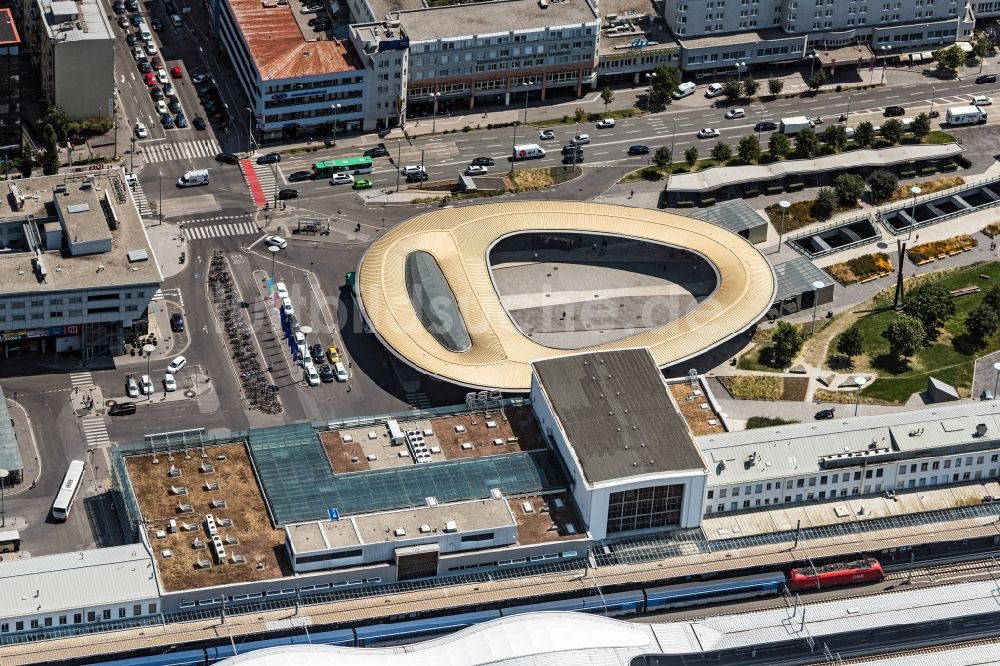 Luftaufnahme Graz - Hauptbahnhof in Graz in Steiermark, Österreich