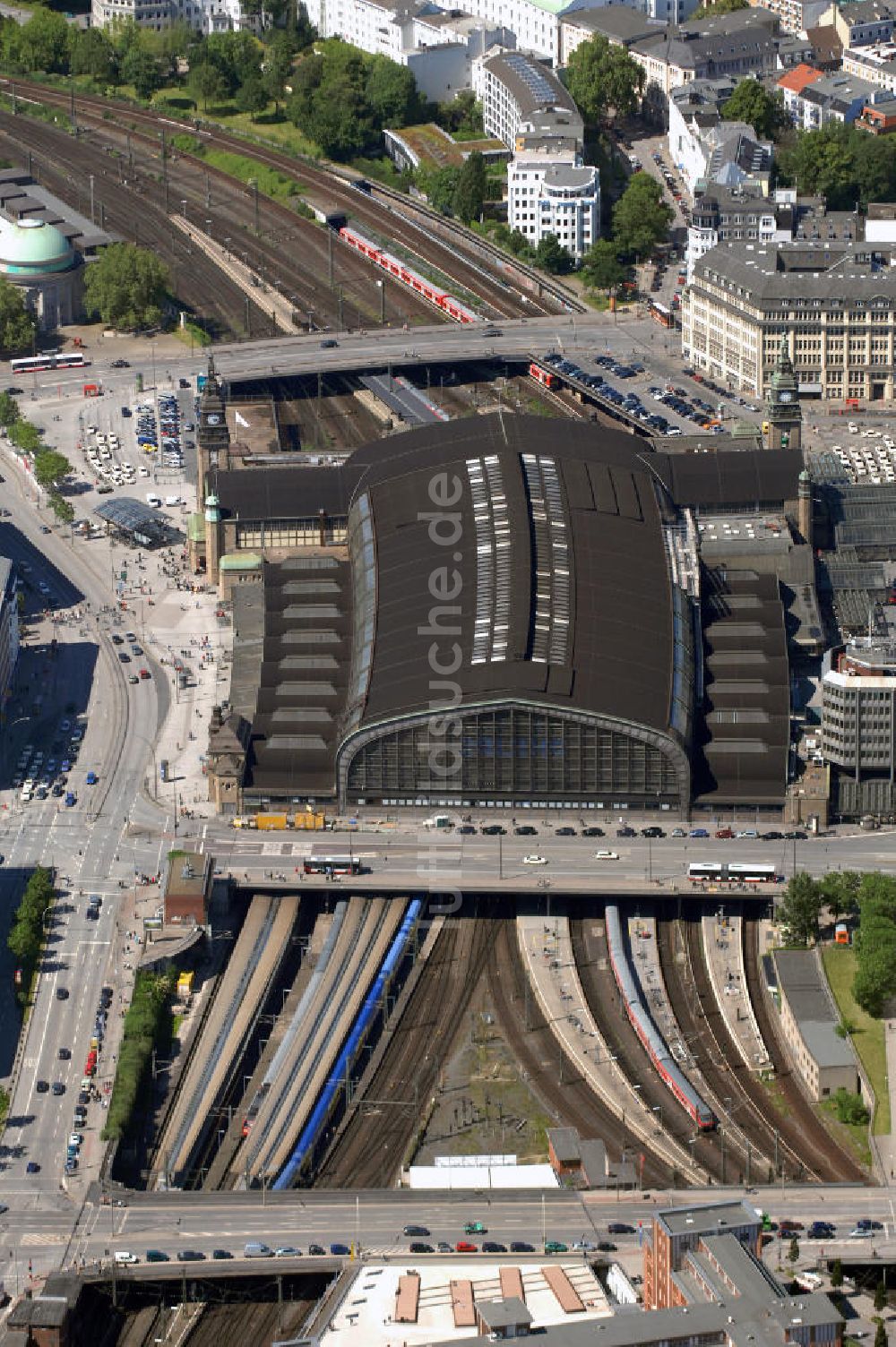 Hamburg von oben - Hauptbahnhof Hamburg