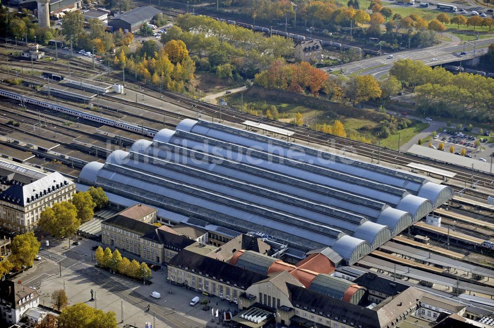 Karlsruhe aus der Vogelperspektive: Hauptbahnhof Karlsruhe