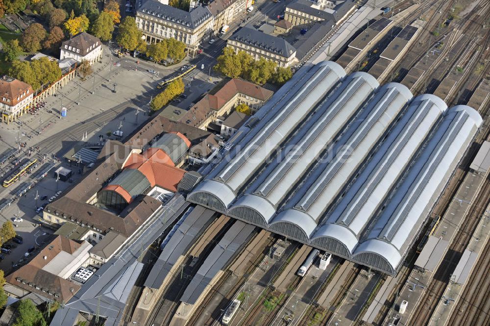 Luftaufnahme Karlsruhe - Hauptbahnhof Karlsruhe