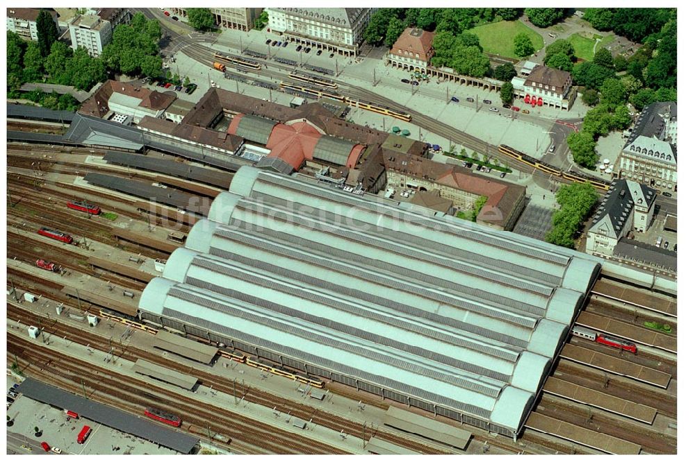 Luftaufnahme Karlsruhe - Hauptbahnhof Karlsruhe