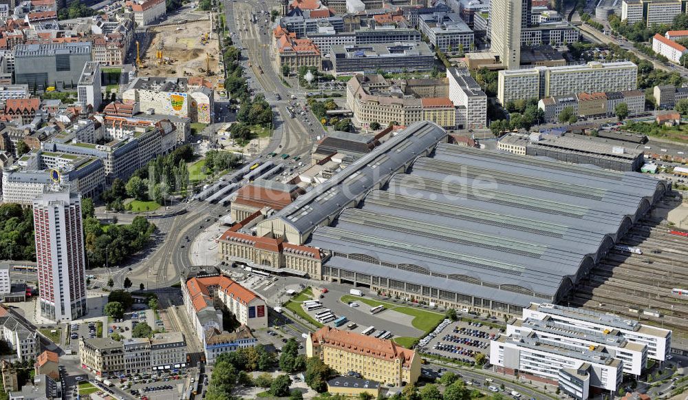 Luftaufnahme Leipzig - Hauptbahnhof Leipzig