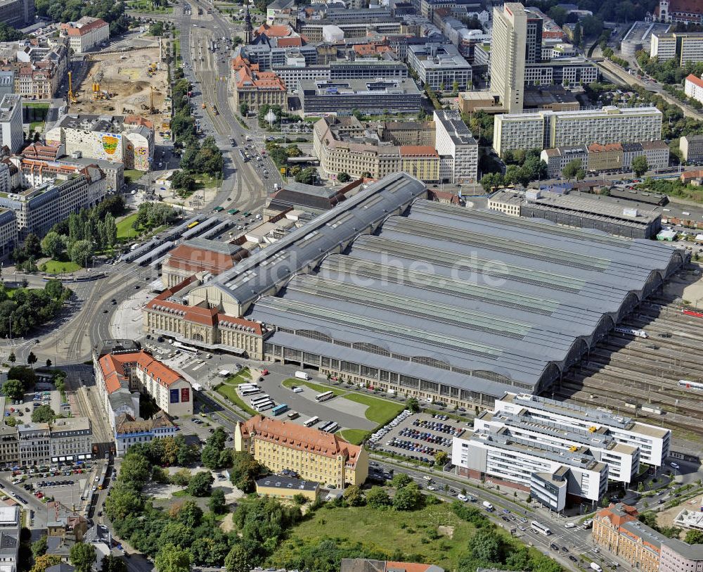 Leipzig von oben - Hauptbahnhof Leipzig