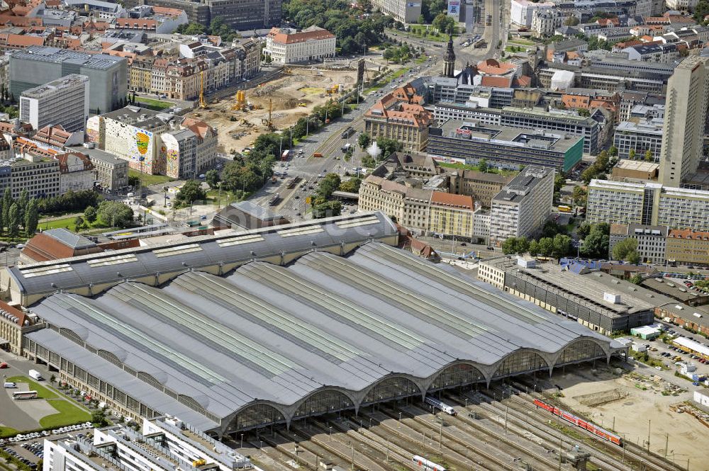 Leipzig aus der Vogelperspektive: Hauptbahnhof Leipzig