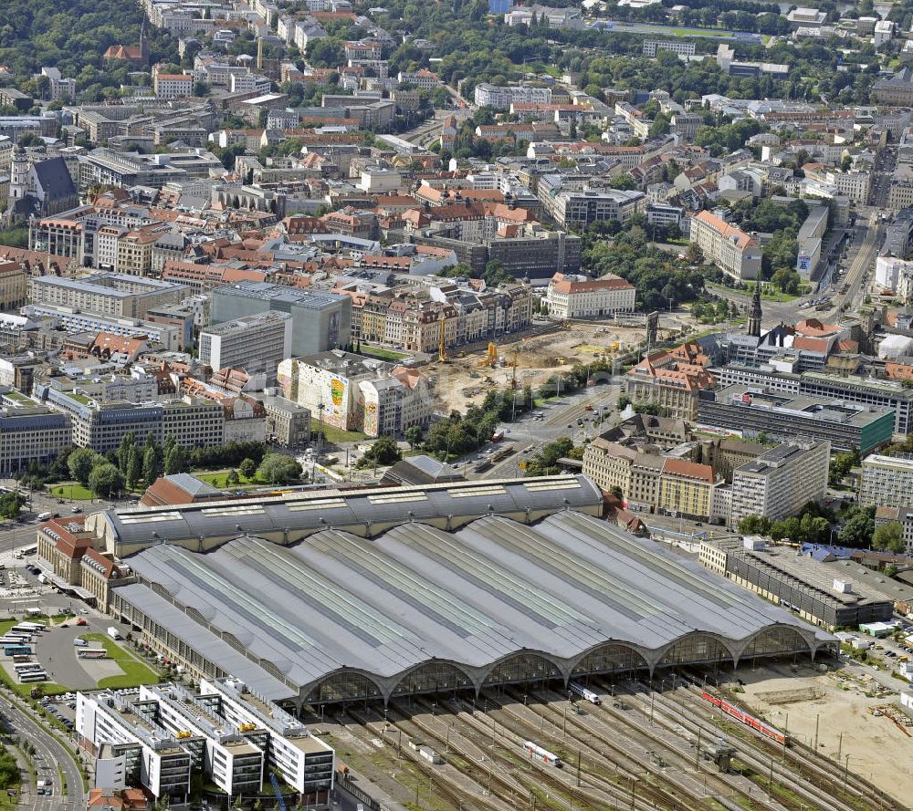 Luftaufnahme Leipzig - Hauptbahnhof Leipzig