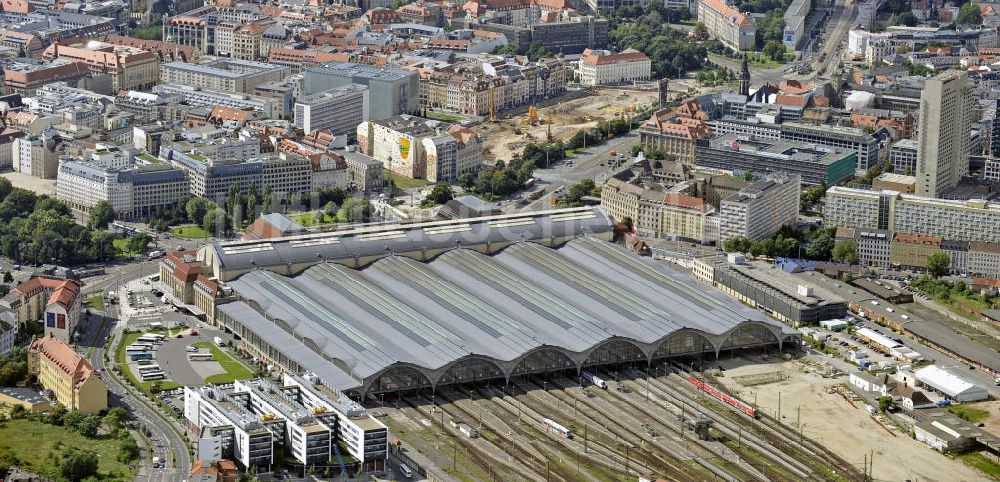 Leipzig von oben - Hauptbahnhof Leipzig