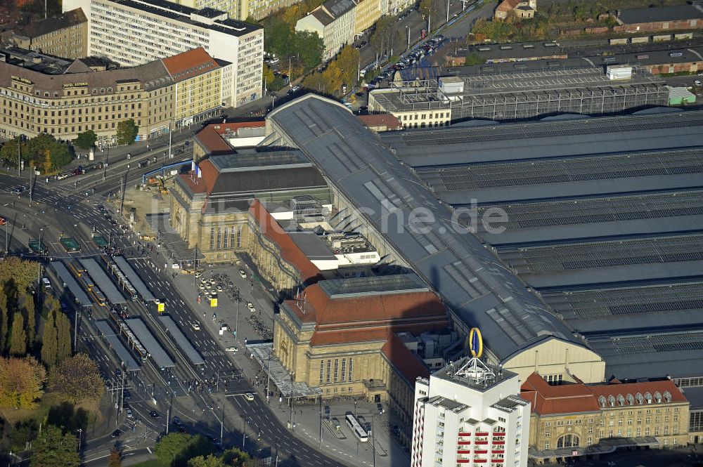 Luftaufnahme Leipzig - Hauptbahnhof Leipzig