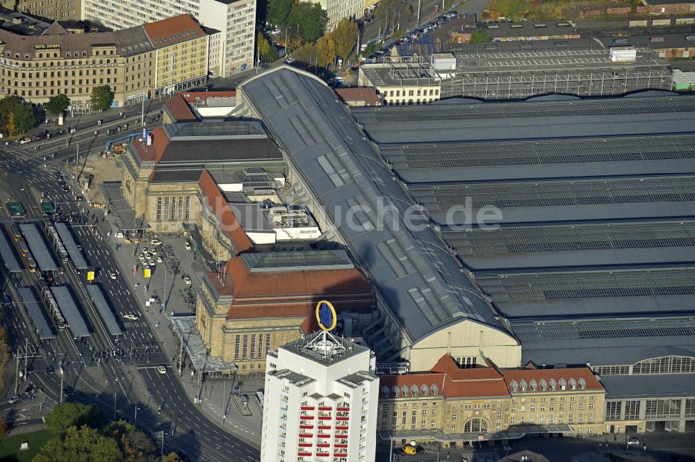 Leipzig von oben - Hauptbahnhof Leipzig