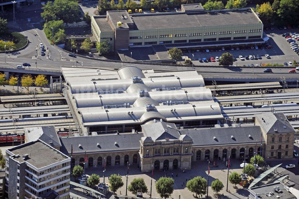 Mainz aus der Vogelperspektive: Hauptbahnhof Mainz