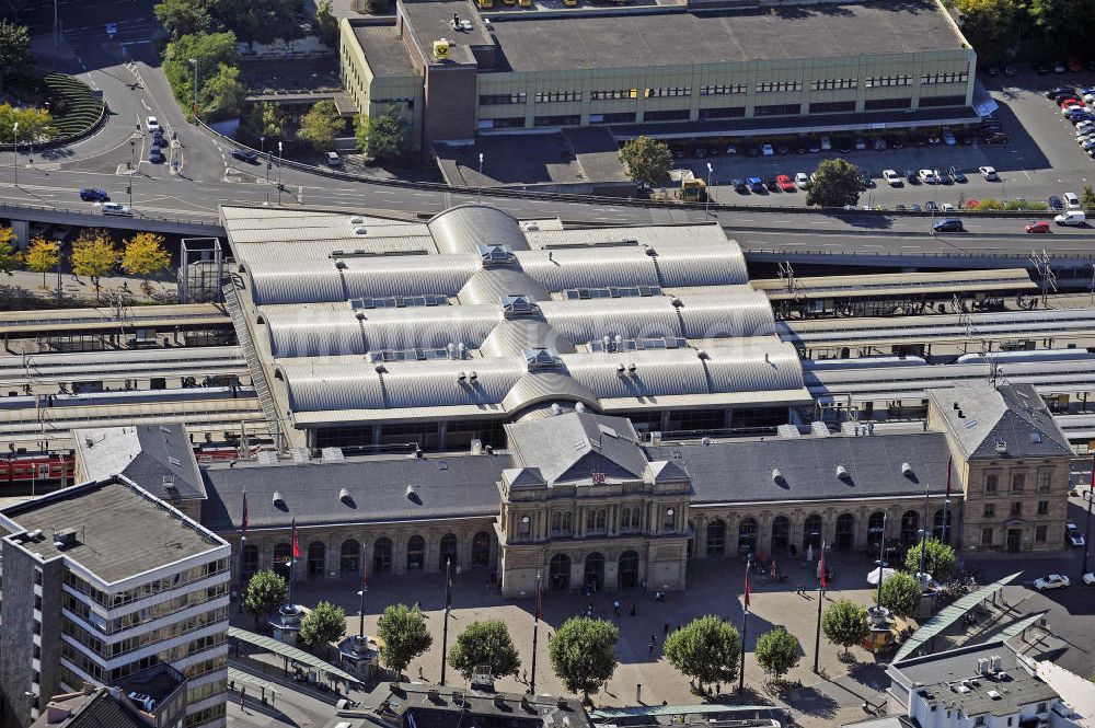 Luftbild Mainz - Hauptbahnhof Mainz