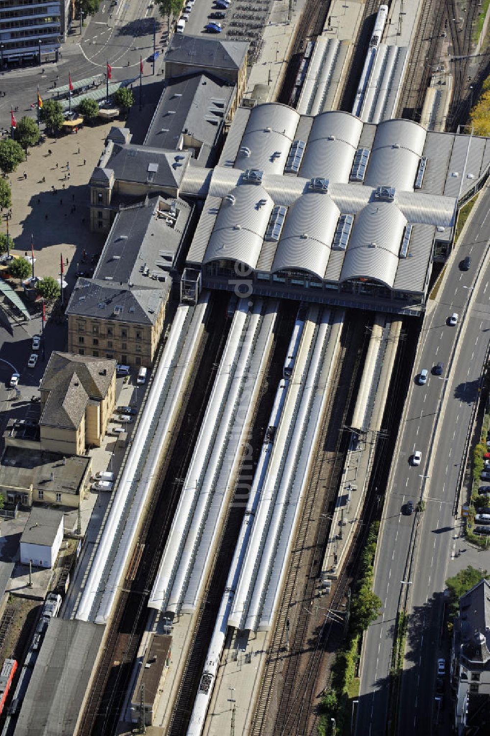 Luftbild Mainz - Hauptbahnhof Mainz