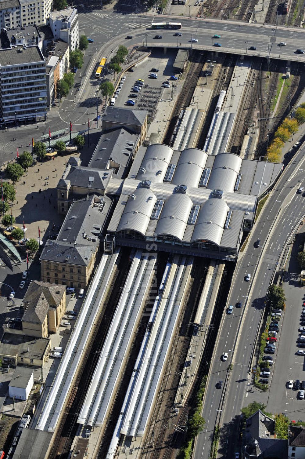 Luftaufnahme Mainz - Hauptbahnhof Mainz